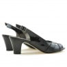 Damensandalen 1204 schwarzer Lack