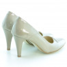 Damen Elegantschuhe 1231 Lack Beige