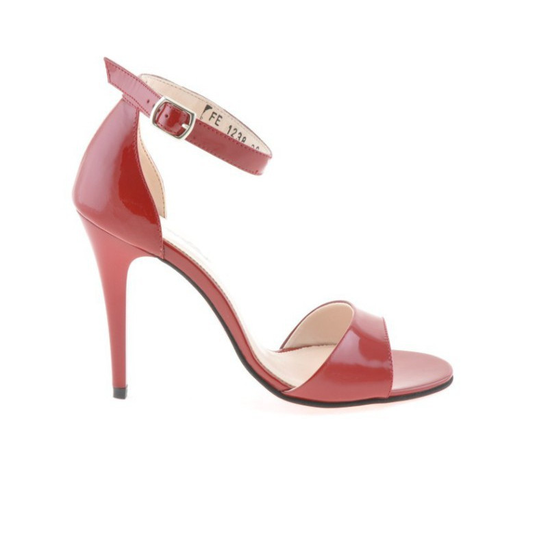 Damen Sandalen 1238 Lack Rot