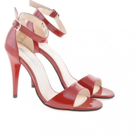 Damen Sandalen 1238 Lack Rot