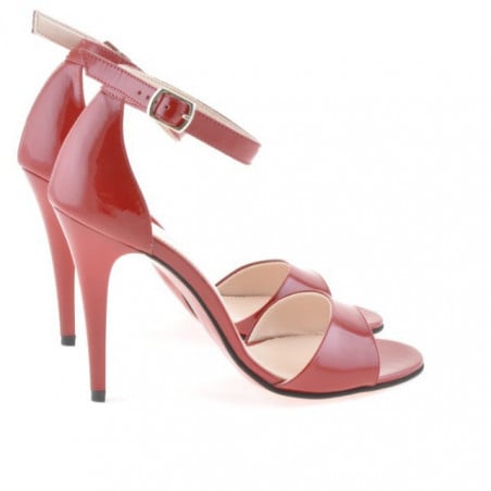 Damen Sandalen 1238 Lack Rot