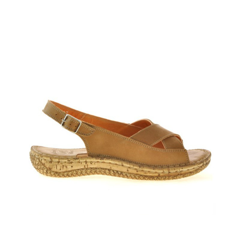 Damen Sandalen 507 gewachstes Braun