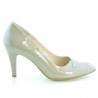 Damen Elegantschuhe 1231 Lack Beige