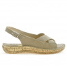 Damensandalen 507 Sandfarbe