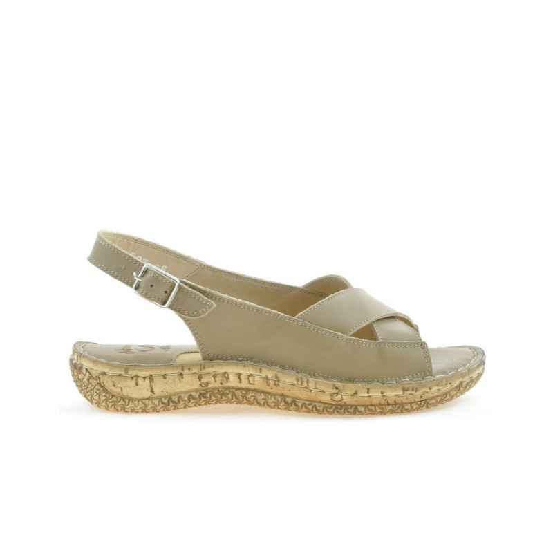 Damensandalen 507 Sandfarbe