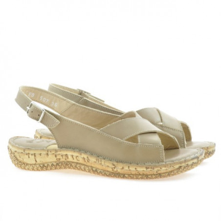 Damensandalen 507 Sandfarbe