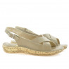 Damensandalen 507 Sandfarbe