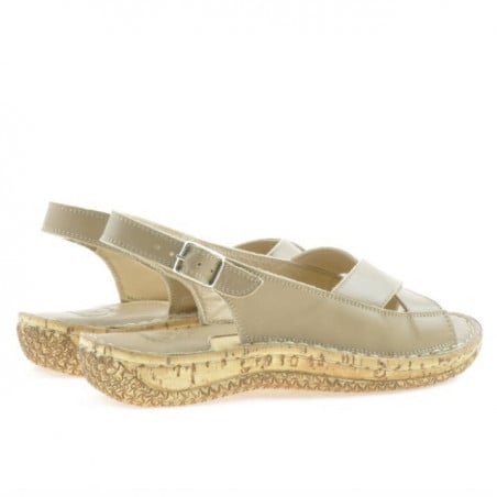 Damensandalen 507 Sandfarbe