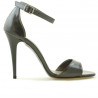 Damen Sandalen 1238 Lack braun Perlmutt
