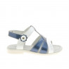 Kleinkindersandalen 18c Lack Indigo+Weiß