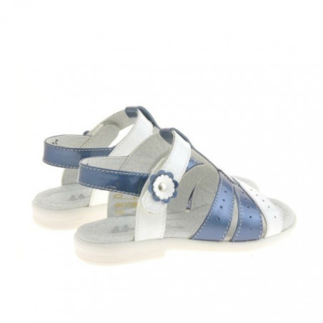 Kleinkindersandalen 18c Lack Indigo+Weiß
