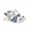 Kleinkindersandalen 18c Lack Indigo+Weiß