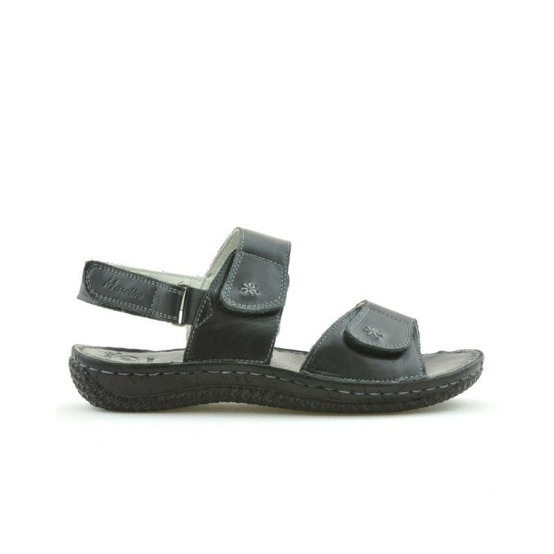 Damensandalen 518 Schwarz