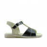 Kleinkindersandalen 40c Lack beige+schwarz