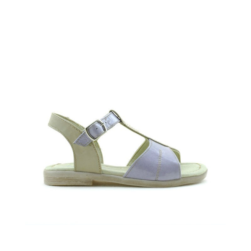 Kleinkinder Sandalen 40c Lack lila+beige