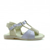 Kleinkinder Sandalen 40c Lack lila+beige
