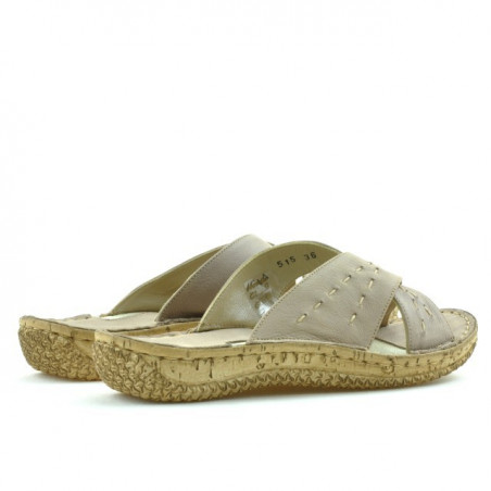 Damensandalen 515 Sandfarbe