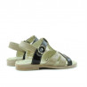 Kleinkindersandalen 18c Lack Beige+Schwarz