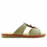 Damen Sandalen 5008 braun+rot