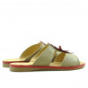 Damen Sandalen 5008 braun+rot
