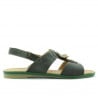 Damensandalen 5009 grün perlmutt