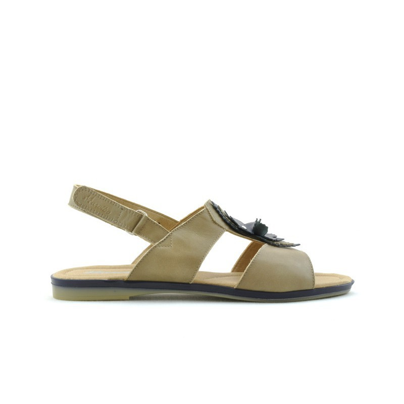 Damen Sandalen 5009 braun+indigo