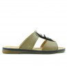 Damensandalen 5008 Braun+Indigo