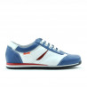 Kinderschuhe 136 blau+weiß