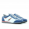 Kinderschuhe 136 blau+weiß