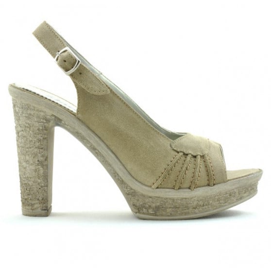 Damen Sandalen 597 Sand Velours