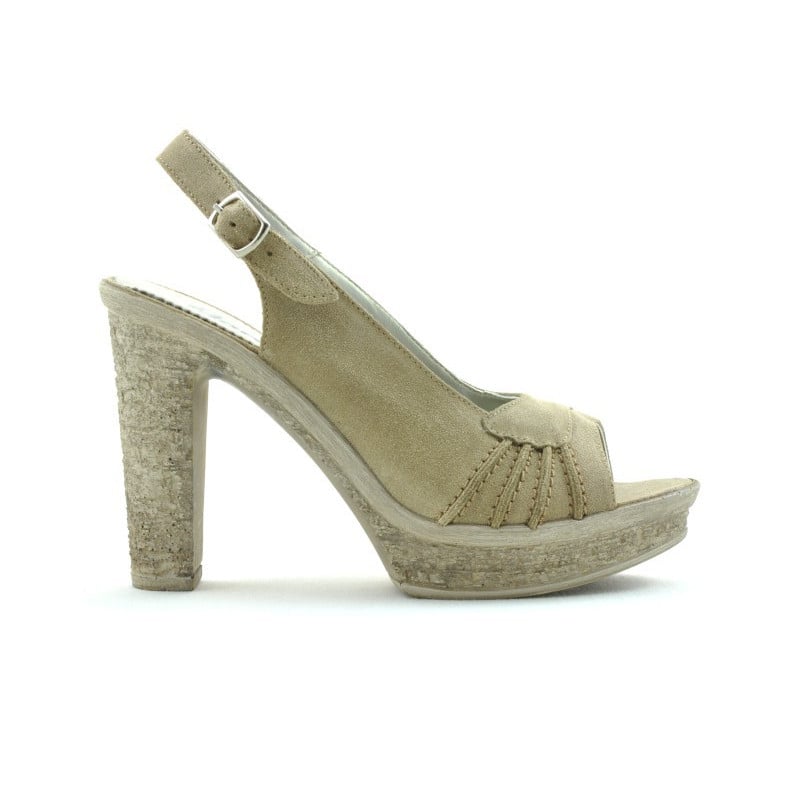 Damen Sandalen 597 Sand Velours