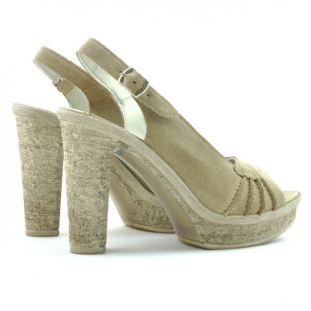 Damen Sandalen 597 Sand Velours