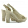 Damen Sandalen 597 Sand Velours