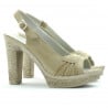 Damen Sandalen 597 Sand Velours