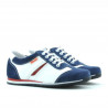 Kinderschuhe 136 Indigo Velours+Weiß
