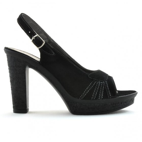 Damensandale 597 Schwarz Velours Damensandale 597 Schwarz Velours