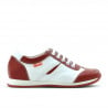 Kinderschuhe 136 rot+weiß