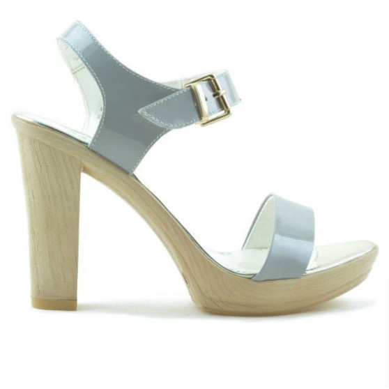 Damen Sandalen 5022 Lack Grau Damen Sandalen 5022 Lack Grau