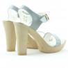 Damen Sandalen 5022 Lack Grau
