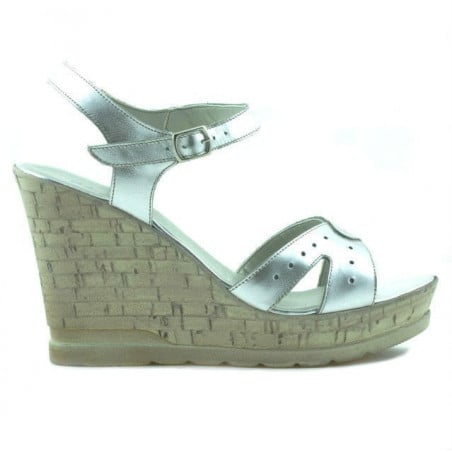 Damensandalen 5021 silber