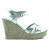 Damensandalen 5021 silber