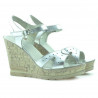 Damensandalen 5021 silber