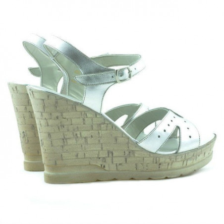 Damensandalen 5021 silber