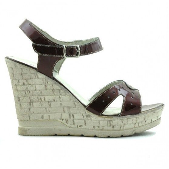 Damensandalen 5021 Lack Bordeaux