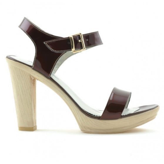Damen Sandalen 5022 Lack Bordeaux Damen Sandalen 5022 Lack Bordeaux