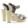 Damen Sandalen 5022 Lack Bordeaux