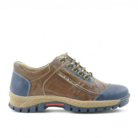 Kinderschuhe 137 Indigo+Braun