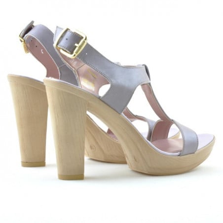 Damen Sandalen 5018 perlmutt lila