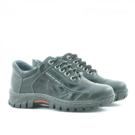 Kinderschuhe 137 schwarz+grau