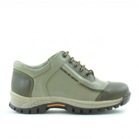 Kinderschuhe 137 khaki+beige